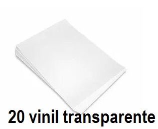 Vinil Transparente Adesivo A4 - 20 Folhas