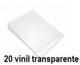 Vinil Transparente Adesivo A4 - 20 Folhas